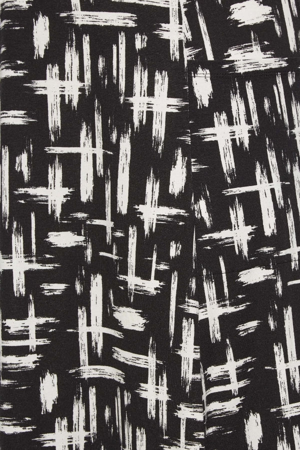 Büyük Beden Cep Detaylı Desenli Beli Lastikli Uzun Kesim Etek 301915 Vervegrand