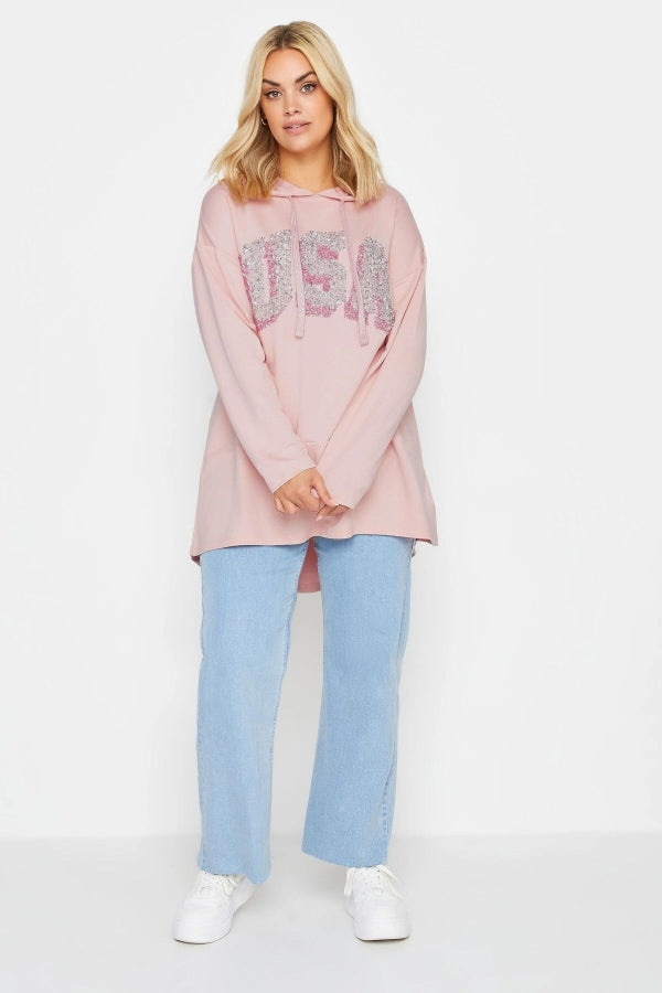 Vervegrand büyük beden sweatshirt ipli bağcıklı yaka detayı