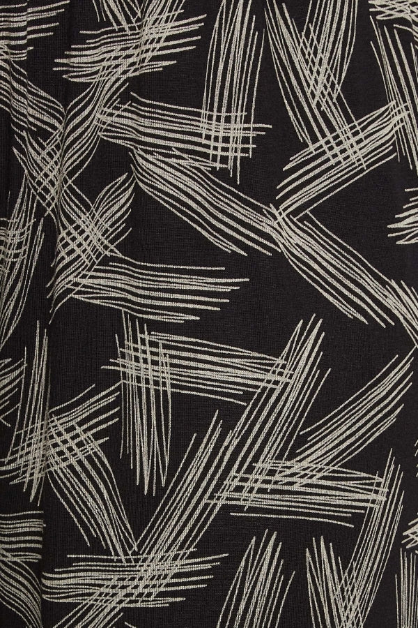 Büyük Beden Dar Paça Bilek Üstü Kısa Kesim Desenli Cepli Pantolon 302448 Vervegrand