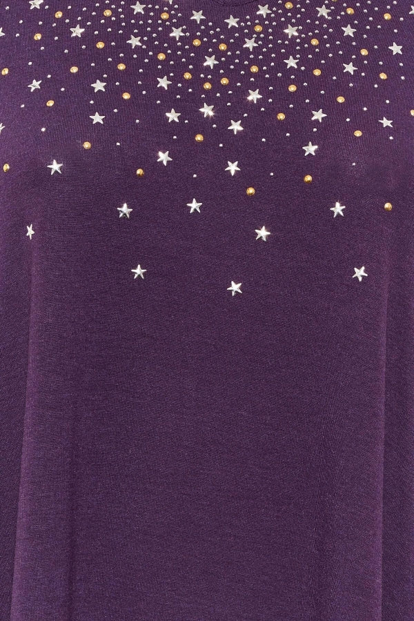 Büyük Beden V Yaka Yarım Kolları Büzgülü Önü İşleme Detaylı Bluz 192760 Vervegrand