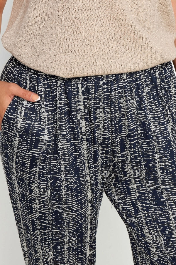 Büyük Beden Paçası ve Beli Lastik Detaylı Cepli Jogger Pantolon 303213 Vervegrand