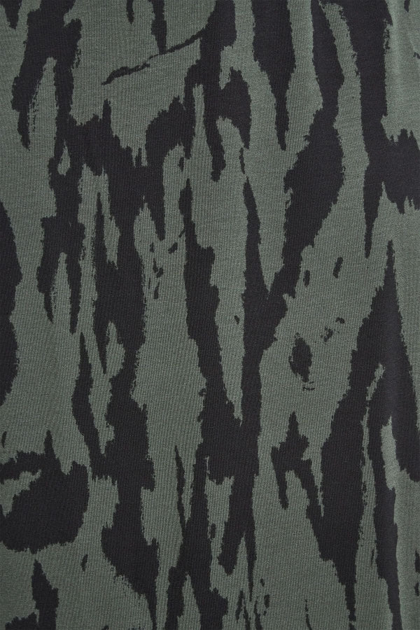 Büyük Beden Zebra Desenli Beli Lastikli Uzun Etek 137620 Vervegrand