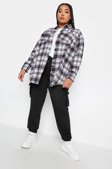 Büyük Beden Paçası Lastikli Beli Bağcıklı Cepli Jogger Pantolon 302751 Vervegrand