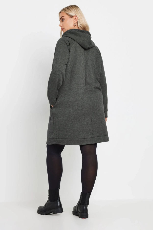 Büyük Beden Uzun Kollu Payet Detaylı Kapüşonlu Sweatshirt 303558 Vervegrand