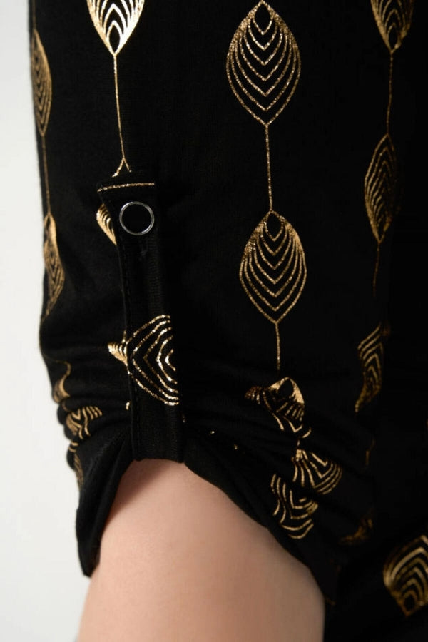 Büyük Beden V Yaka Çıtçıt Düğmeli Fakir Kol Uzun Kesim Bluz E15244 Vervegrand