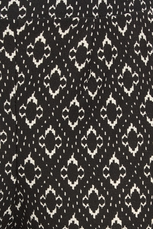 Büyük Beden Dar Paça Desenli Cepli Havuç Kesim Likralı Pantolon 302560 Vervegrand