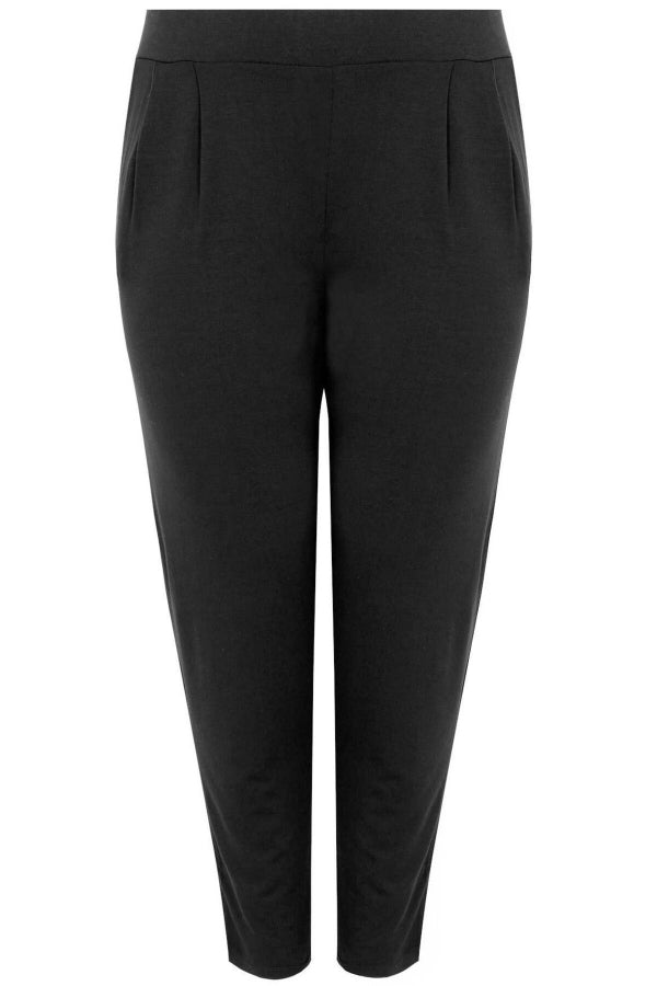 Büyük Beden Cepli Beli Lastikli Likralı Dar Paça Streç Pantolon 103369 Vervegrand