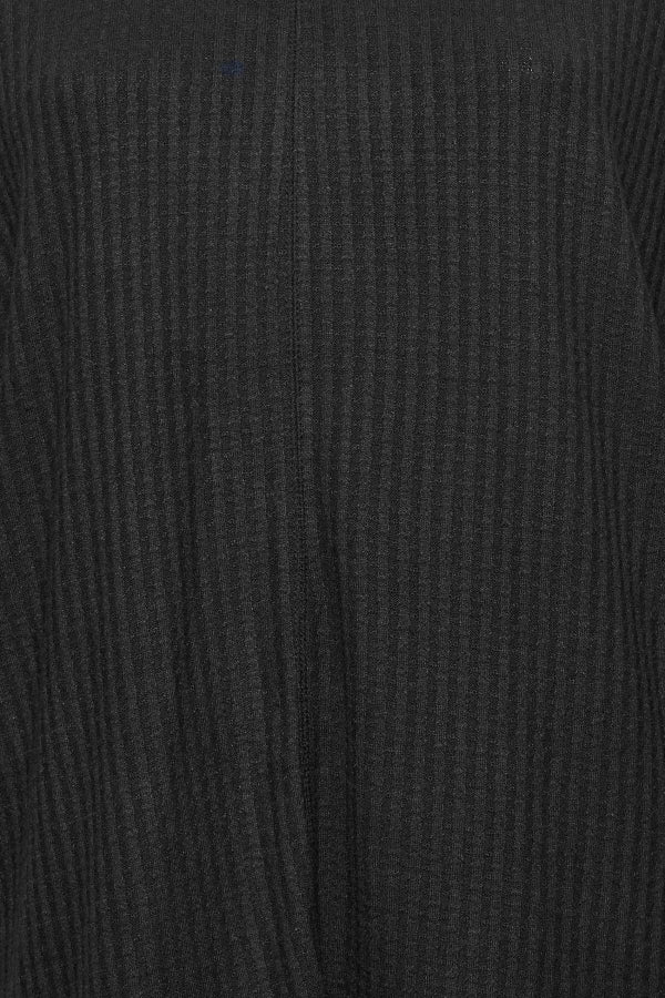 Büyük Beden Bisiklet Yaka Uzun Yarasa Kol İnce Bluz 301724 Vervegrand