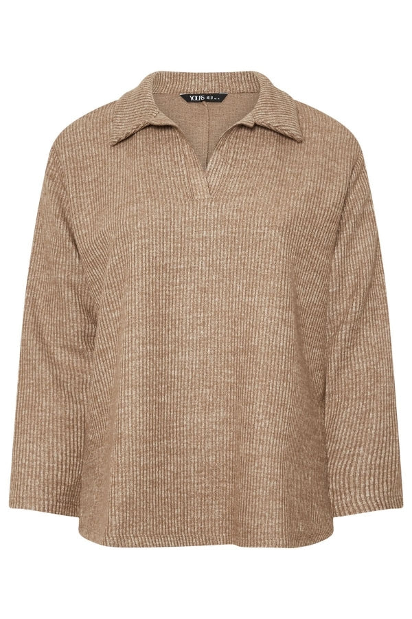 Büyük Beden V Yakalı Yumuşak Dokulu Uzun Kollu İnce Triko Kazak 322295 Vervegrand