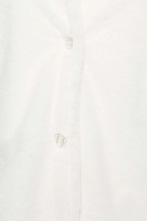 Büyük Beden Suni Kürk Uzun Kesim Cepli Düğmeli Kaban 301586 Vervegrand