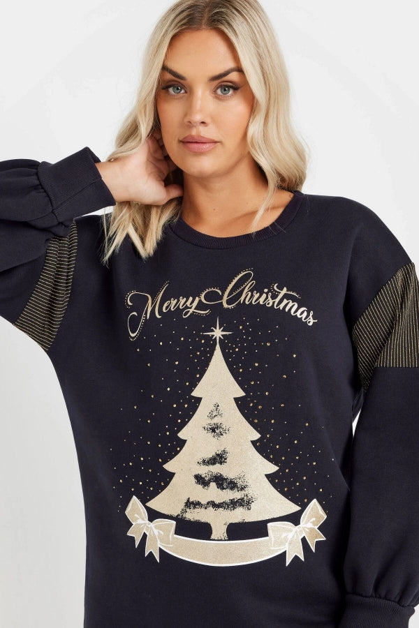 Vervegrand kristal taş işlemeli büyük beden sweatshirt