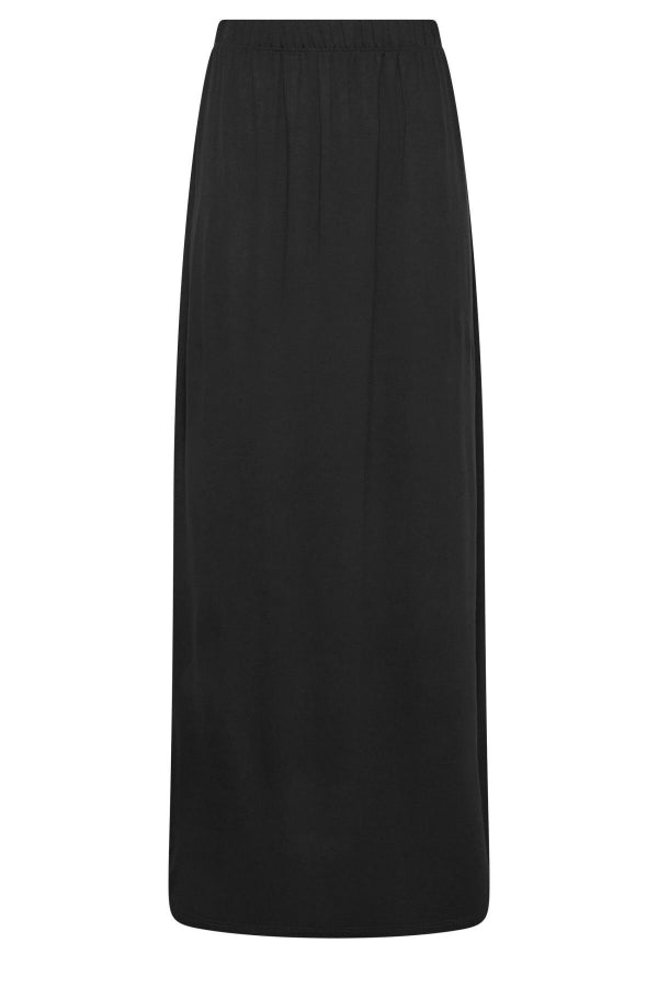 Büyük Beden Düz Kesim Cepsiz Beli Lastikli Esnek Kesim Maxi Etek 351002 Vervegrand