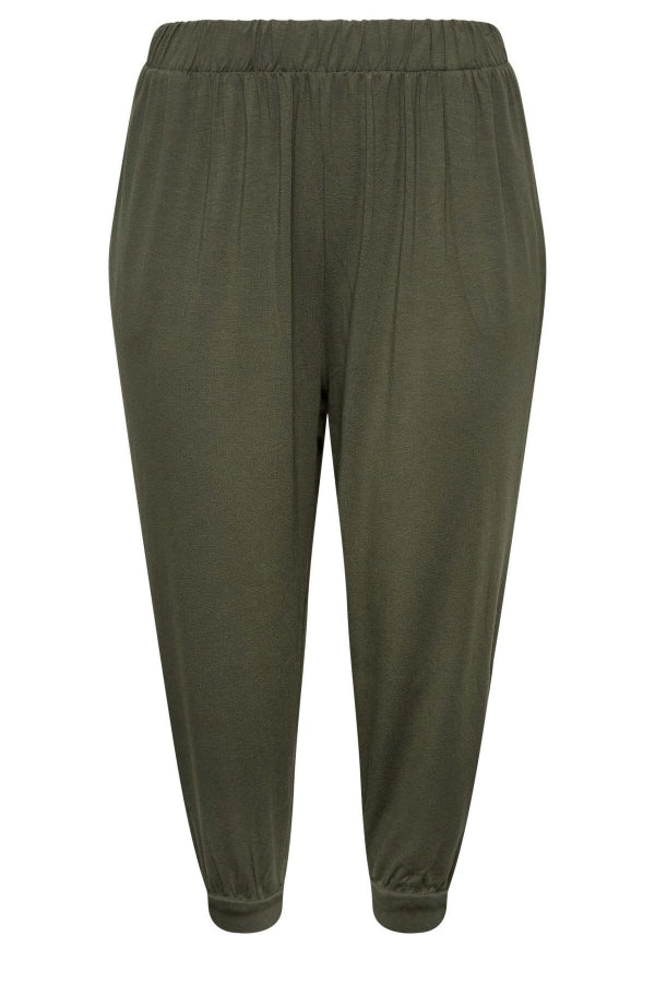 Büyük Beden Paçası ve Beli Lastik Detaylı Cepli Jogger Pantolon 144781 Vervegrand