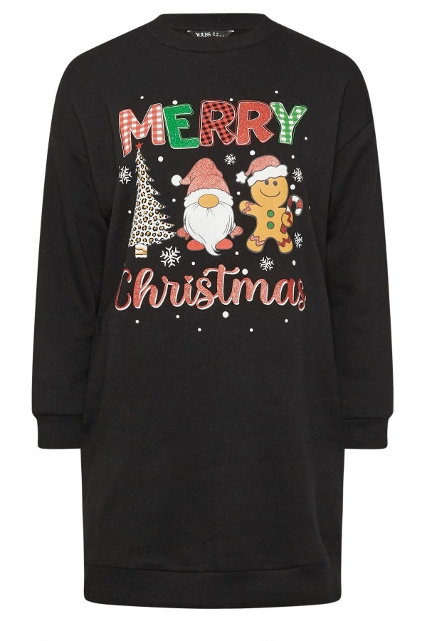 Vervegrand büyük beden sweatshirt elbise arka görünüm