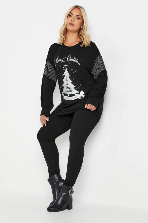 Vervegrand Yılbaşı Özel Büyük Beden Sweatshirt Ön Görünüm
