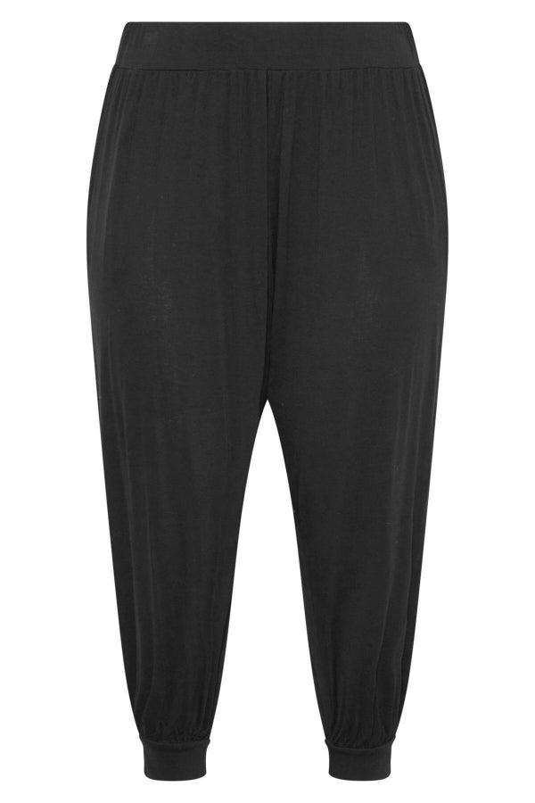 Büyük Beden Rahat Kesim Siyah Jogger Pantolon