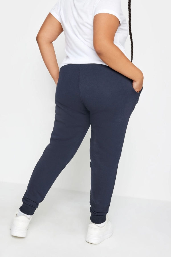 Büyük Beden Beli Ve Paçası Lastikli Dar Paça Jogger Eşofman Altı 302753 Vervegrand