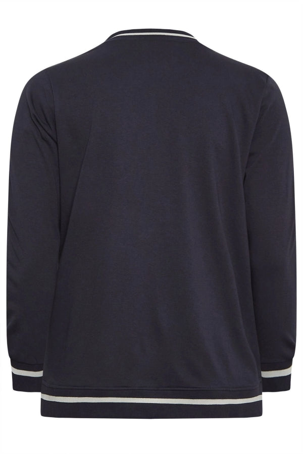 Büyük Beden Baskılı Düğmeli Uzun Kollu Kolej Bomber Ceket 302026 Vervegrand