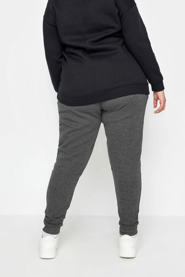 Büyük Beden Beli Ve Paçası Lastikli Dar Paça Jogger Eşofman Altı 302755 Vervegrand