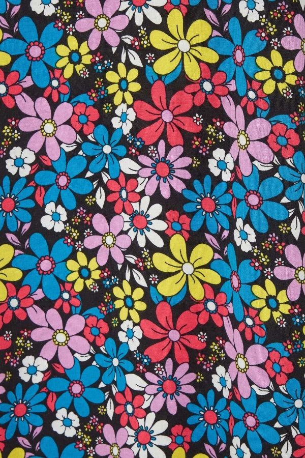 Büyük Beden Yanları Yırtmaç Detaylı İnce Askılı Kısa Boy Elbise 302297 Vervegrand