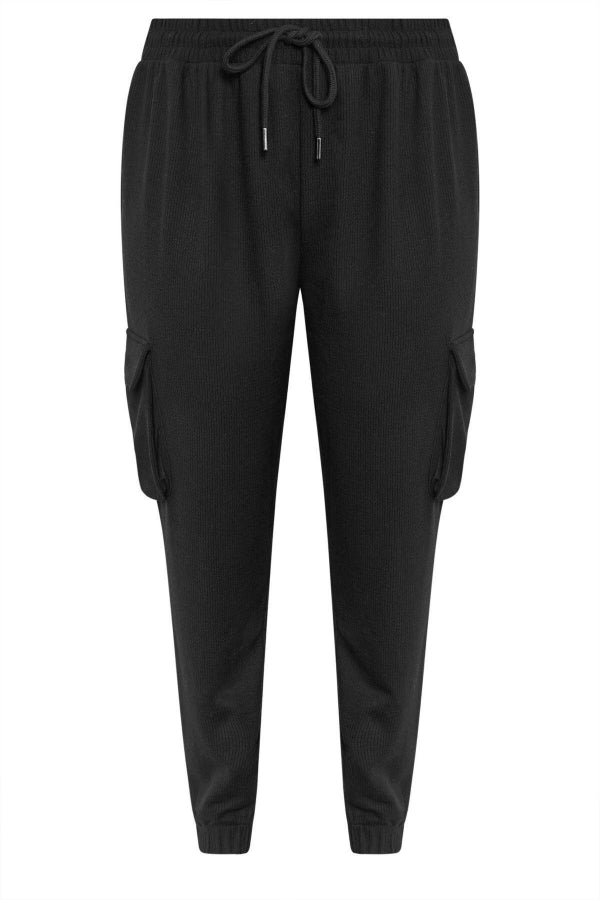 Büyük Beden Paçası Lastikli Beli Bağcıklı Cepli Jogger Pantolon 302751 Vervegrand