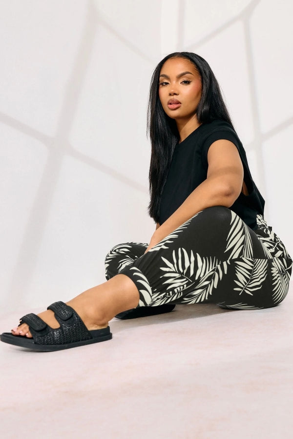 Büyük Beden Bilek Boy Paçası ve Beli Lastikli Cepli Şalvar Pantolon 145264 Vervegrand