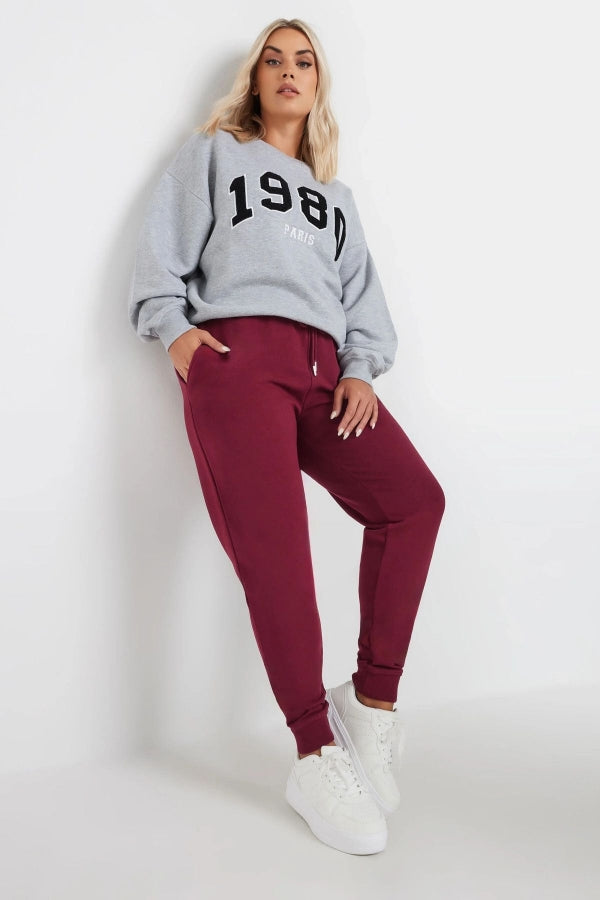 Büyük Beden Beli Ve Paçası Lastikli Dar Paça Cepli Jogger Eşofman Altı 303568 Vervegrand