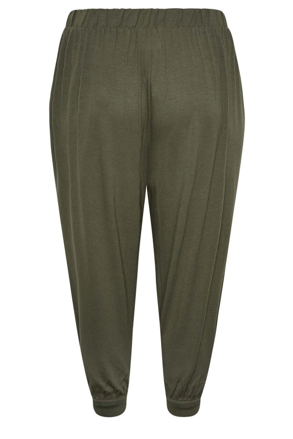 Büyük Beden Paçası ve Beli Lastik Detaylı Cepli Jogger Pantolon 144781 Vervegrand