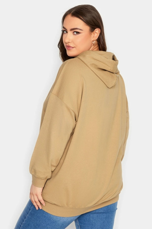 Vervegrand büyük beden koleksiyonu kapüşonlu sweatshirt