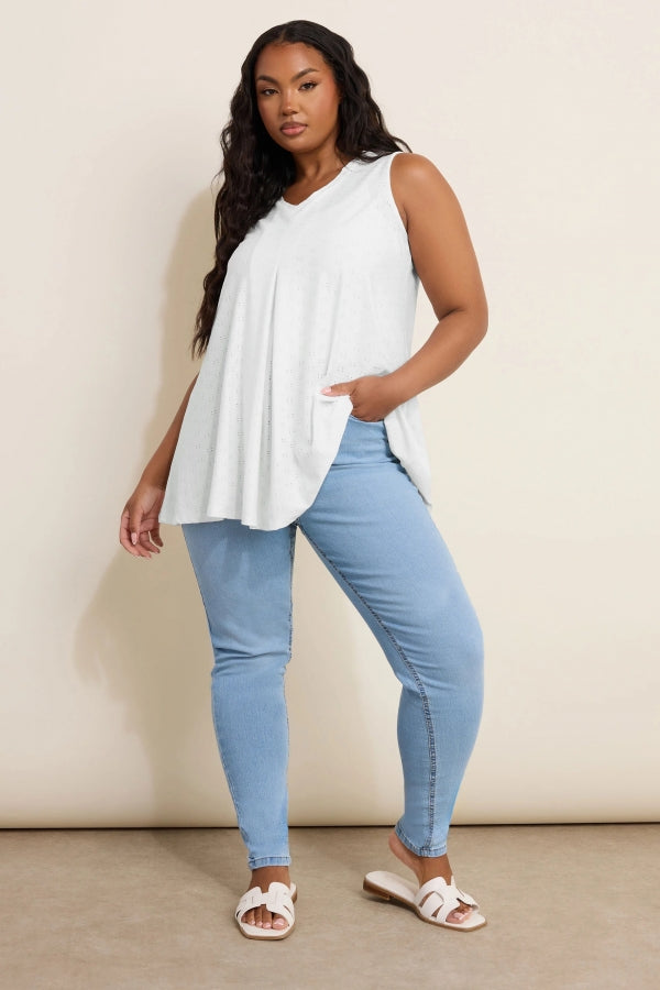 Büyük Beden Sıfır Kol V Yaka Eteği Bollaşan Bluz 304096 Vervegrand