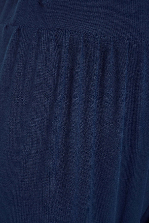 Büyük Beden Beli ve Paçası Lastikli Cepli Havuç Kesim Pantolon 144780 Pantolon Vervegrand