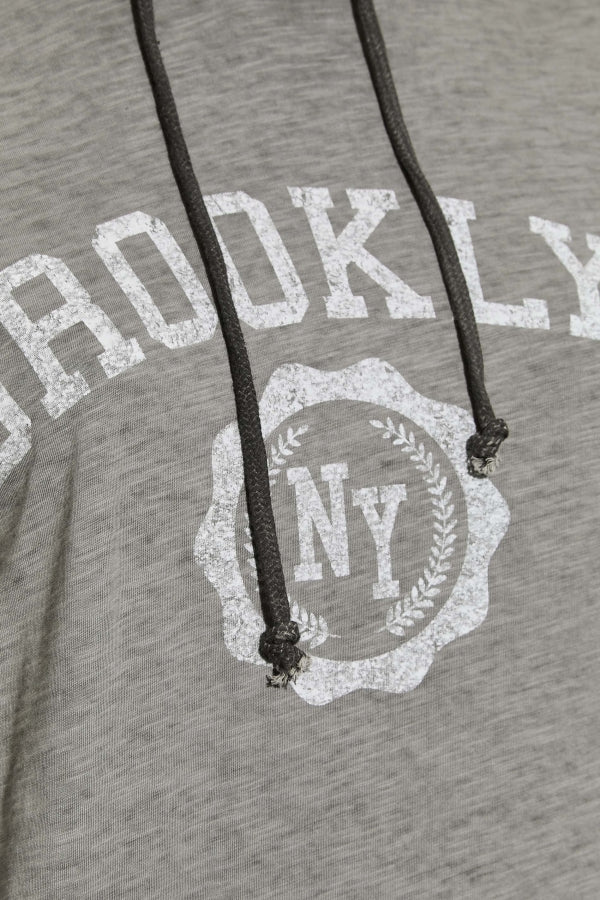 Büyük Beden Kapüşonlu Uzun Kollu Baskılı Sweatshirt 301145 Vervegrand