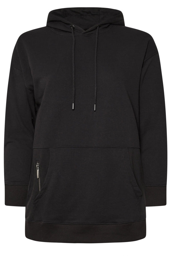 Büyük Beden Kapüşonlu Cepli Fermuar Detaylı Sweatshirt 303800 Sweatshirt Vervegrand