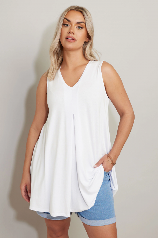 Büyük Beden Sıfır Kol V Yaka Eteği Bollaşan Basic Bluz 191310 Vervegrand