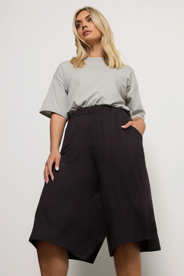 Büyük Beden Cepli Bol Kesim Likralı Jarse Pantolon 144236 Vervegrand