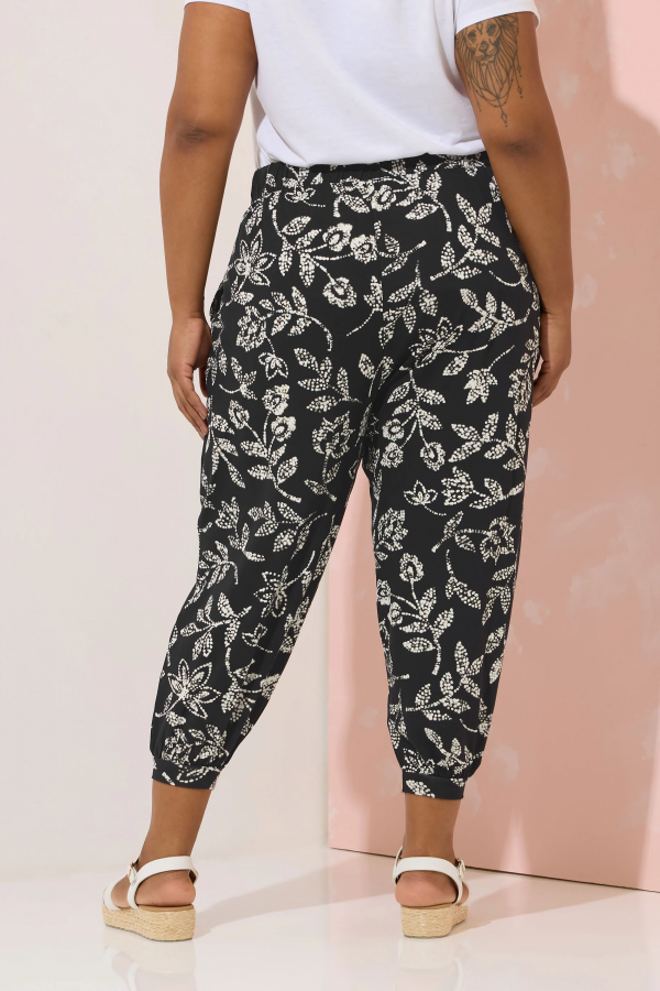 Büyük Beden Paçası ve Beli Lastik Detaylı Cepli Jogger Pantolon 145095 Vervegrand