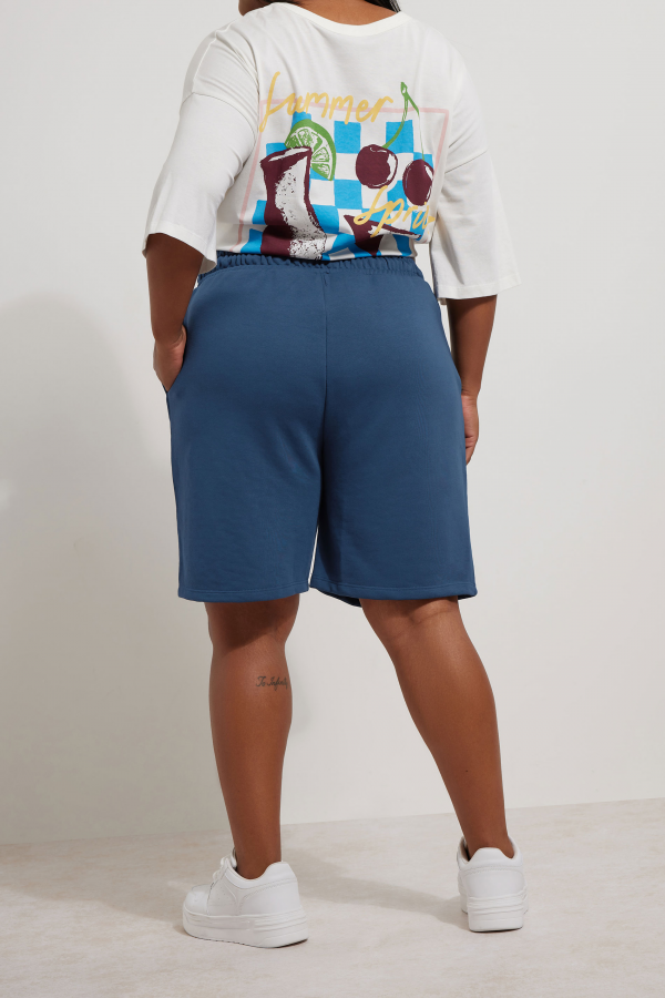 Büyük Beden Cepli Beli Büzgülü Rahat Kesim Şort 303199 Vervegrand