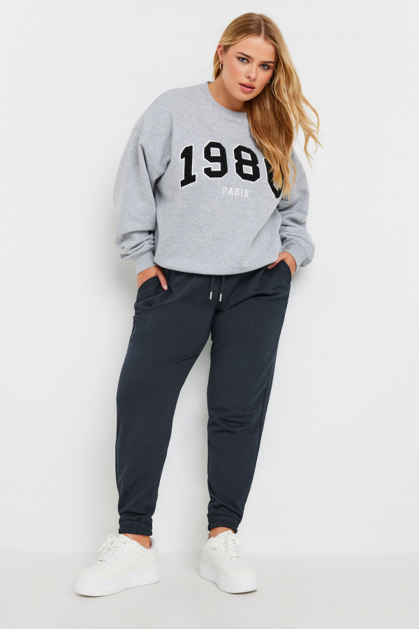 Büyük Beden Beli Ve Paçası Lastikli Dar Paça Cepli Jogger Eşofman Altı 303172 Vervegrand