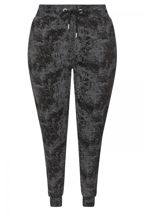 Büyük Beden Beli Büzgülü Dar Paça Cepli Desenli Pantolon 304056 Vervegrand