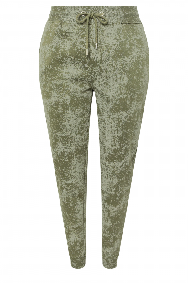 Büyük Beden Beli Büzgülü Dar Paça Cepli Desenli Pantolon 304055 Vervegrand