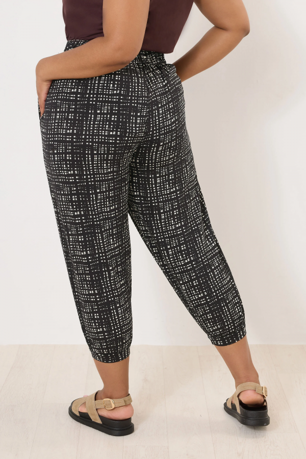 Büyük Beden Paçası ve Beli Lastik Detaylı Cepli Jogger Pantolon 303017 Vervegrand