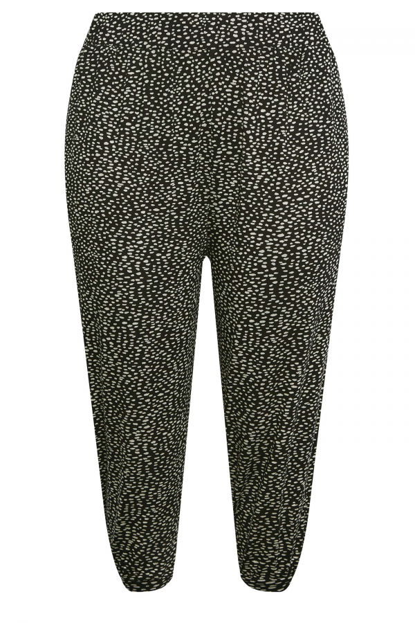 Büyük Beden Dar Paça Bilek Üstü Kısa Kesim Desenli Cepli Pantolon 302447 Vervegrand