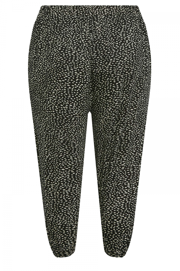 Büyük Beden Dar Paça Bilek Üstü Kısa Kesim Desenli Cepli Pantolon 302447 Vervegrand