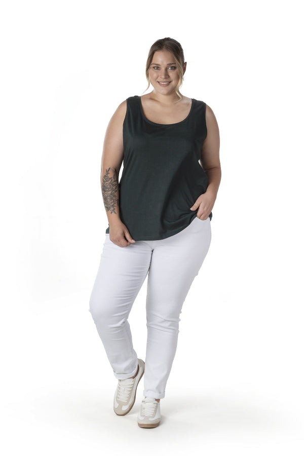 Büyük Beden Sıfır Kol Basic Atlet 1097164 Vervegrand