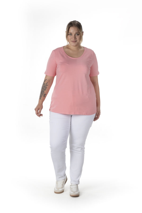 Büyük Beden Kısa Kol Basic T-shirt 10971529 T-shirt Vervegrand