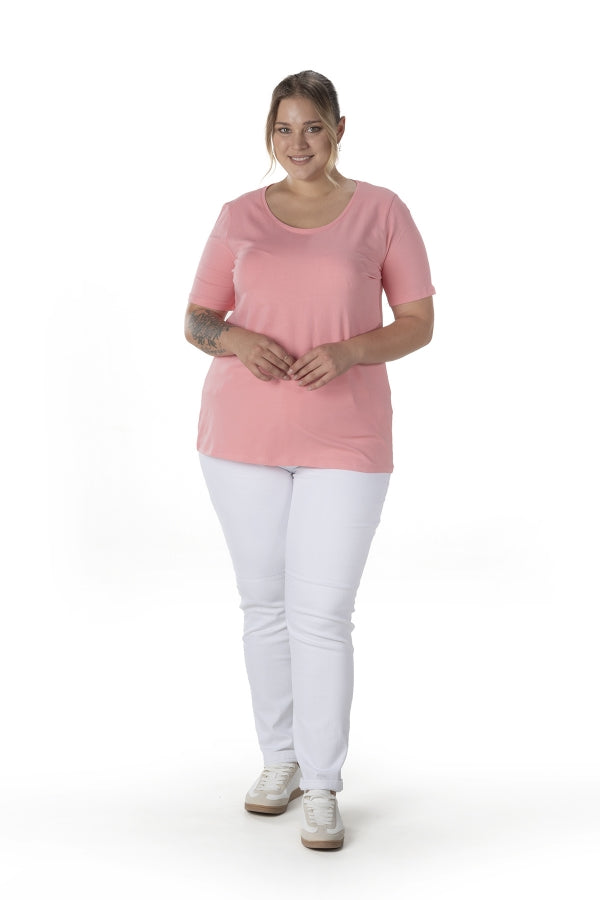 Büyük Beden Kısa Kol Basic T-shirt 10971529 T-shirt Vervegrand