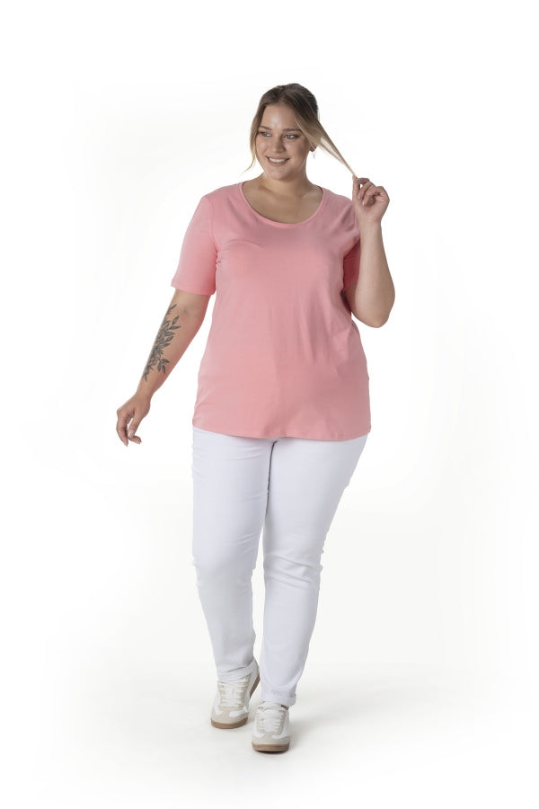 Büyük Beden Kısa Kol Basic T-shirt 10971529 T-shirt Vervegrand