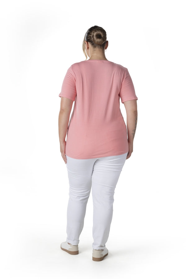 Büyük Beden Kısa Kol Basic T-shirt 10971529 T-shirt Vervegrand