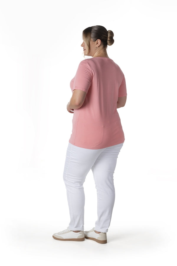 Büyük Beden Kısa Kol Basic T-shirt 10971529 T-shirt Vervegrand