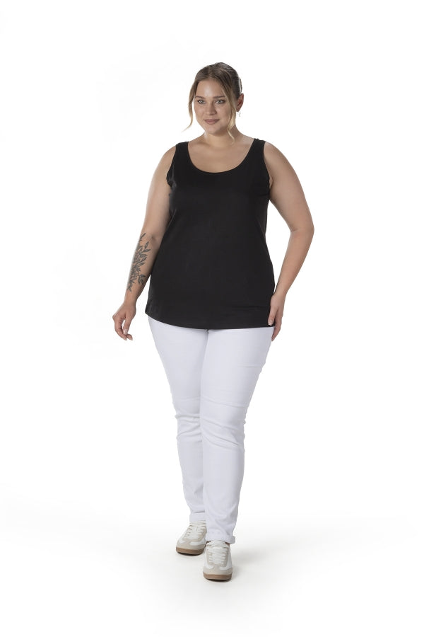 Büyük Beden Sıfır Kol Basic Atlet 1097164 Vervegrand